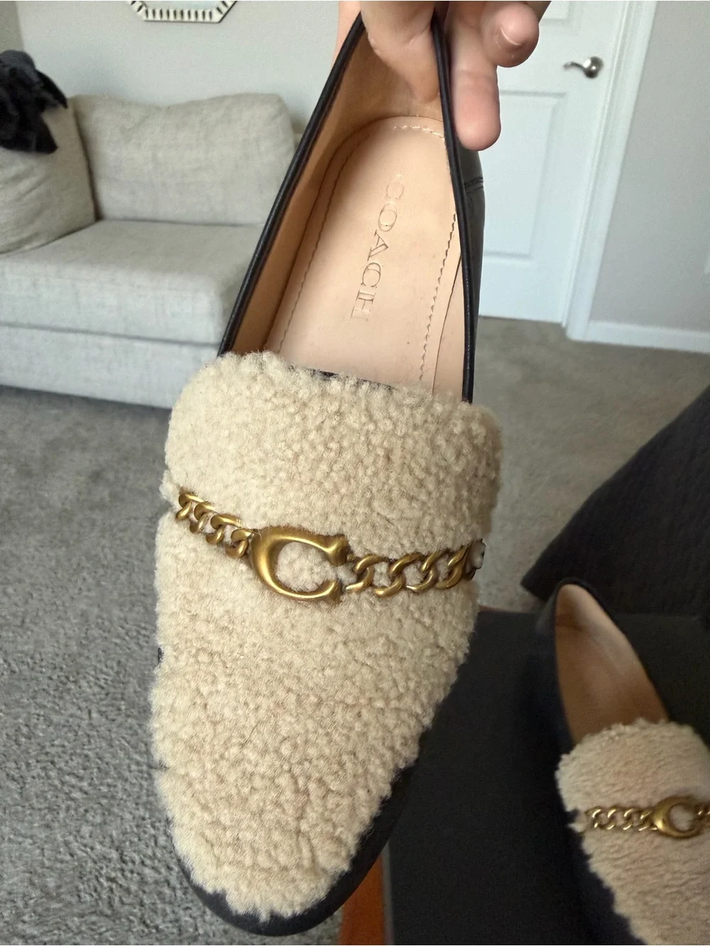 Coach leather loafers